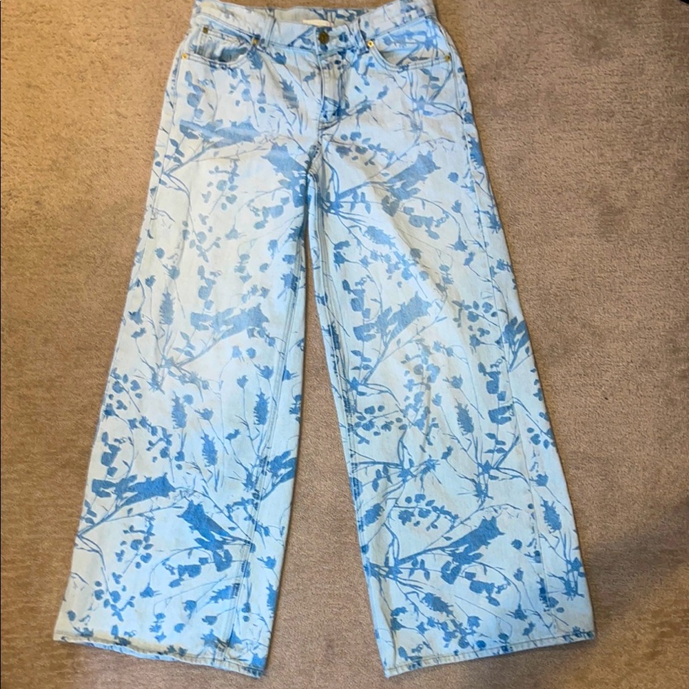 BDG Blue Flare Wide Leg Jeans